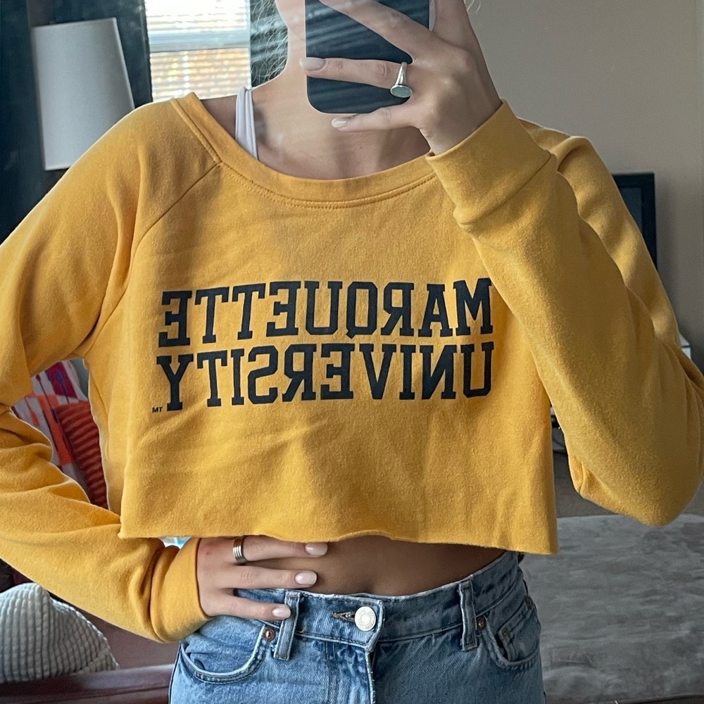 MY Cropped Crewneck Sweatshirt